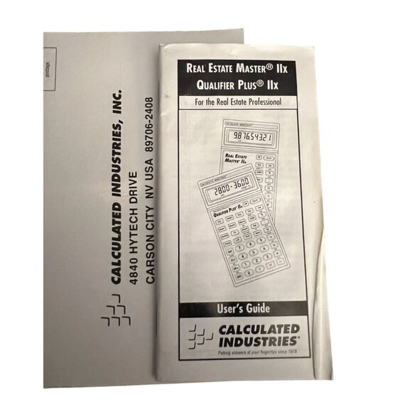 Calculated Industries Qualifier Plus IIx Real Estate Calculator Case - Picture 5 of 5
